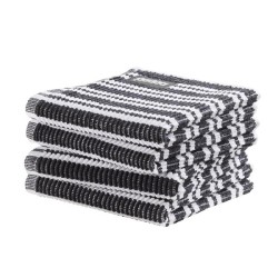 DDDDD Vaatdoek Classic Clean pak a 4 stuks 30x30cm zwart