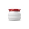 Fût d'alimentation à large ouverture 10L avec couvercle à vis rouge