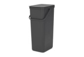 Brabantia Sort & Go poubelle 40L gris