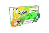 Kit Swiffer Nettoyant pour sols, lingettes sèches pour sols et recharge Duster Plus. Idéal pour les animaux de compagnie
