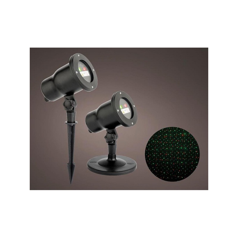 Lumineo LED Laser projector met roterend effect 13,5x10cm