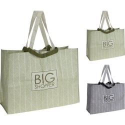 Sac shopping 58x40x18cm avec texte Big Shopper