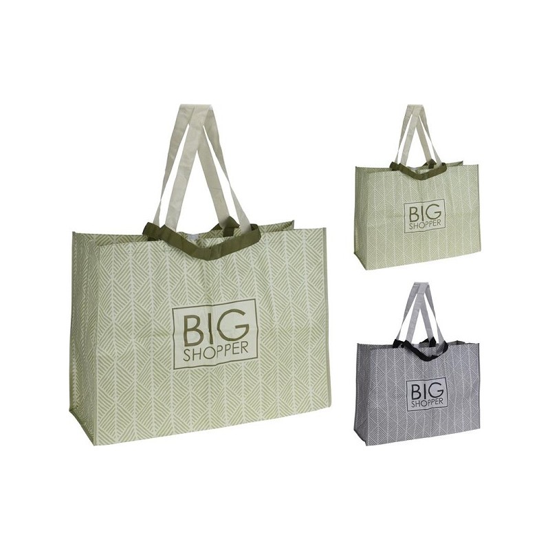 Boodschappentas 58x40x18cm met tekst Big Shopper
