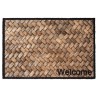 Paillasson Prestige Welcome imprimé osier Polyamide 50x75cm
