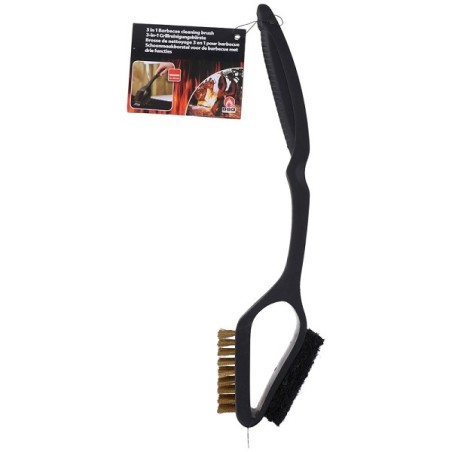 Brosse de nettoyage pour barbecue 3 en 1 45 cm