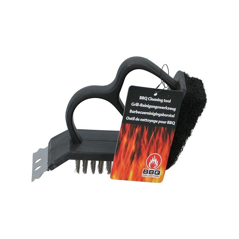 Brosse de nettoyage pour barbecue 3 en 1