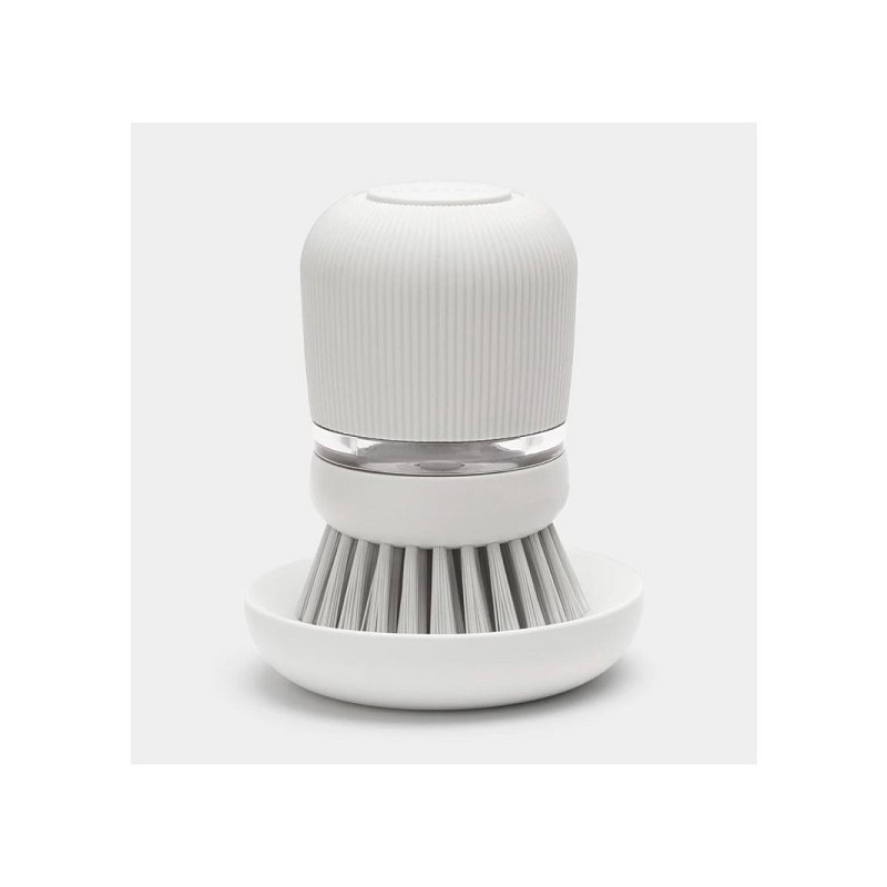 Brabantia brosse à vaisselle côté évier avec réservoir à savon gris clair