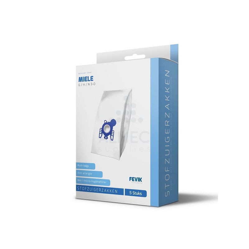 Fevik Stofzuigerzakken Miele G/N 3-D pak a 5 stuks