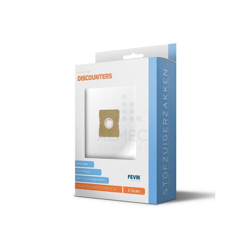 Fevik Stofzuigerzakken Discounters pak a 5 stuks