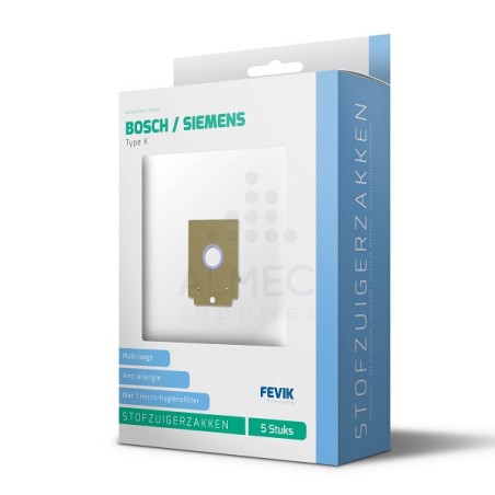 Fevik Sacs d'aspirateur Bosch / Siemens Type K pack de 5 pièces