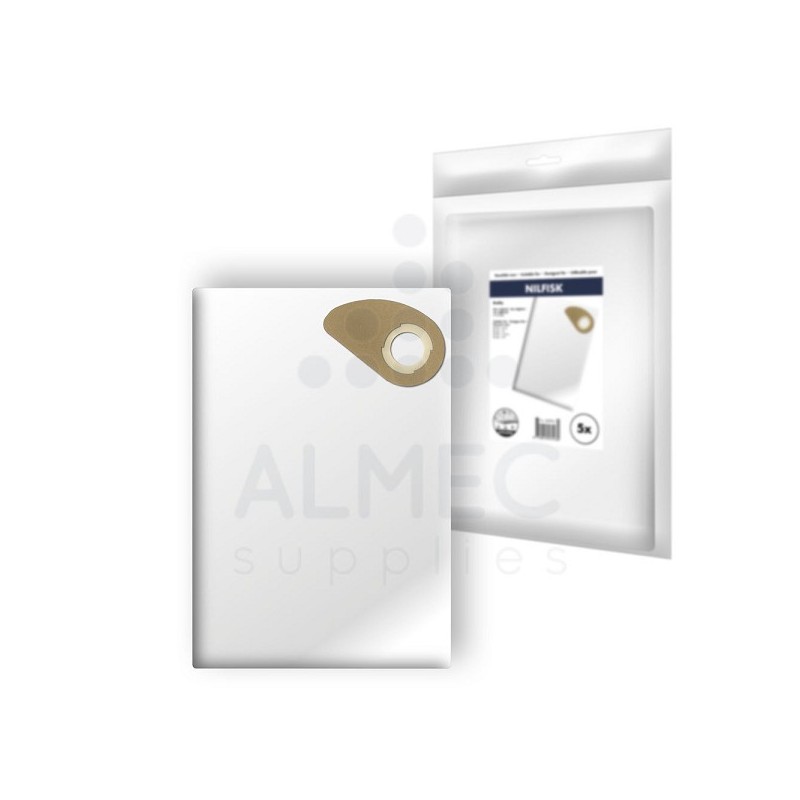 Fevik Sacs d'aspirateur Nilfisk Buddy II pack de 5 pièces