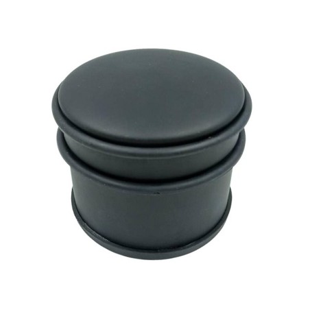 Butée de porte Ø9x7,5cm noir mat