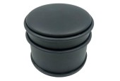 Butée de porte Ø9x7,5cm noir mat