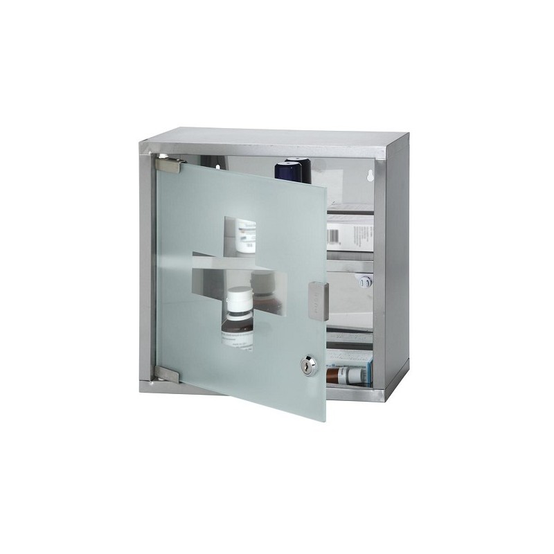 Armoire à pharmacie en acier inoxydable 30x12x30cm