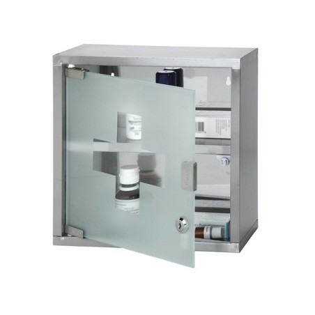 Armoire à pharmacie en acier inoxydable 30x12x30cm