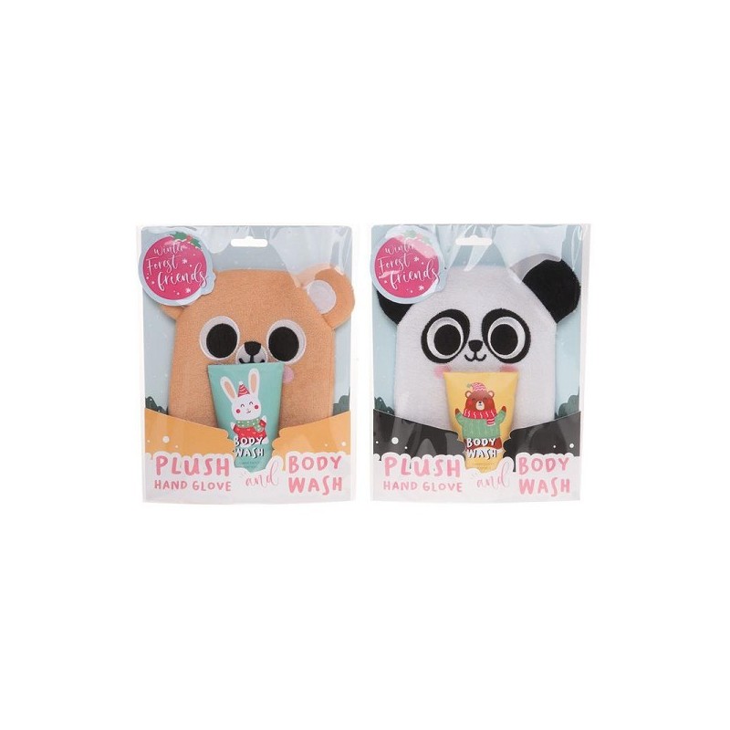 Badgeschenkset met pluche washand