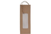 Sac pour bouteille de vin avec fenêtre