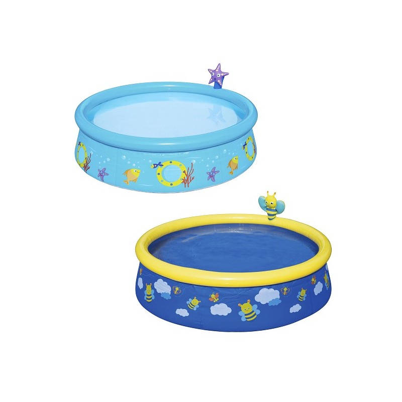 Piscine Bestway 1,52mx 38cm My First Fast Set avec figurine Spray. Couleur assortie.