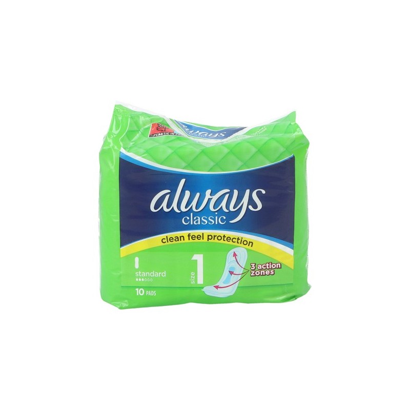 Always Classic maandverband 10pcs Standard Size 1