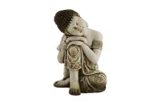 Dijk Natural Collections Statue de Bouddha 30x29x40cm gris clair