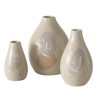 Boltze Home Vaas Stona aardewerk 3-delige set h8/11/12cm