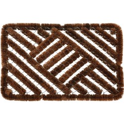 Paillasson noix de coco avec métal 39x59cm