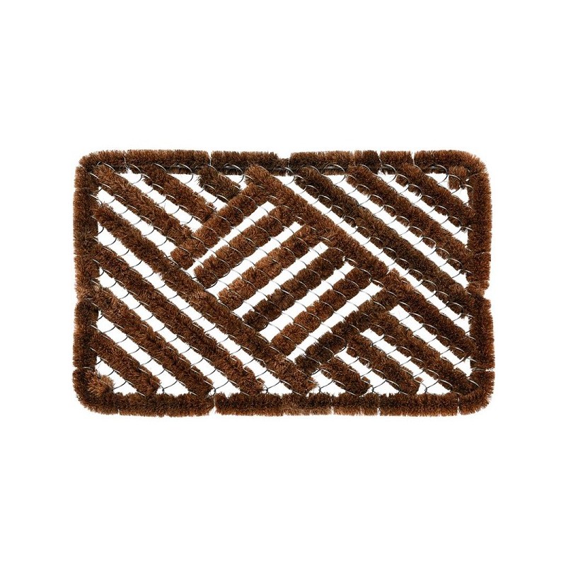 Paillasson noix de coco avec métal 39x59cm