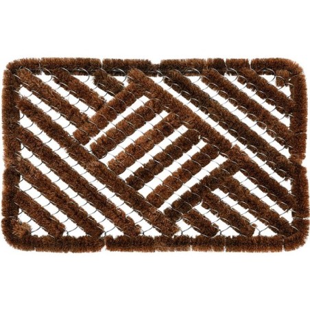 Paillasson noix de coco avec métal 39x59cm