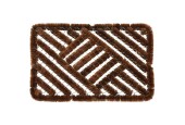 Deurmat cocos met metaal 39x59cm