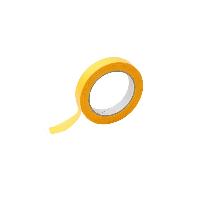 Everglue ruban de masquage en papier papier de riz jaune 50mtrx19mm pack de 4 rouleaux