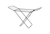 Droogrek metaal 18m zwart 180x55x108cm