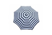 Strandparasol met Knik 160x160x180cm blauw/wit