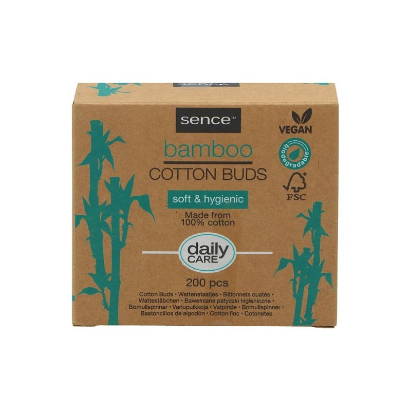 Sence Cotons-tiges en bambou 200pcs