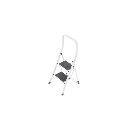 Hailo K45 Escalier de cuisine 2 marches avec support haut blanc