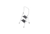 Hailo K45 Escalier de cuisine 2 marches avec support haut blanc