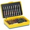 Kinzo jeu d'embouts de tournevis 71 pièces 12x16x4,5cm croix torx et hex avec 2 porte-embouts