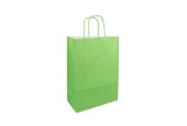 Sac en papier 24x11x33cm vert paquet de 50 pièces