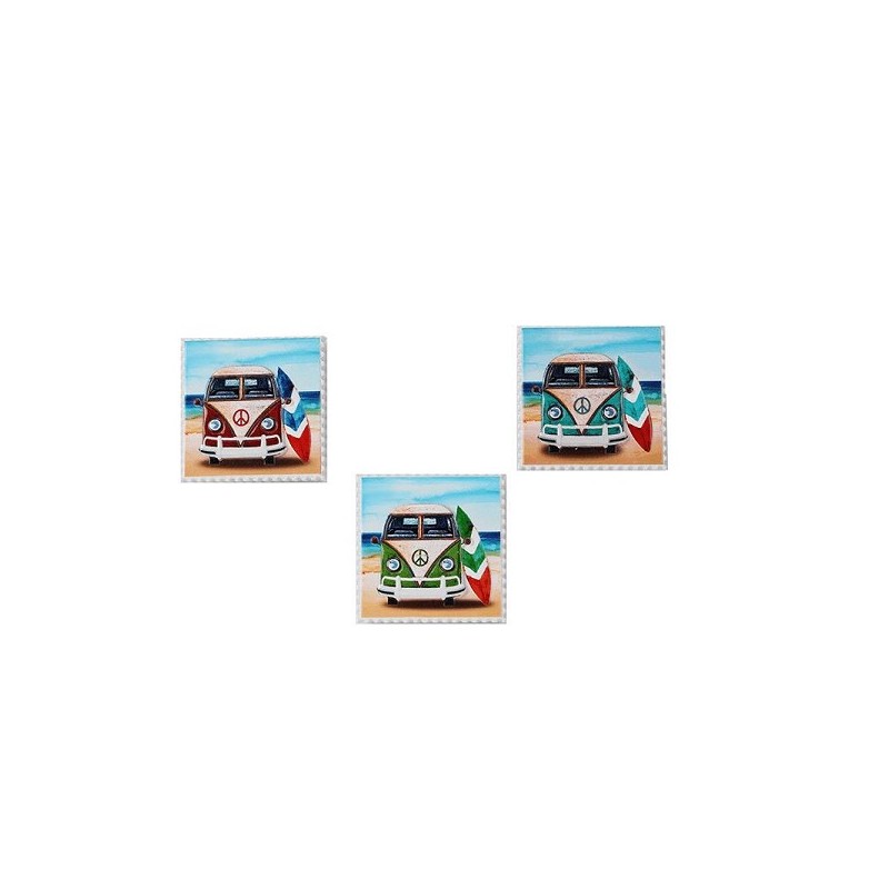 Magneet Volkswagen busje 6x6cm
