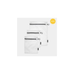 Brabantia Sacs à linge en 2 tailles lot de 3 blanc