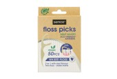 Sence Fresh Vegan Floss Picks 50pcs 2-in-1 Bamboo