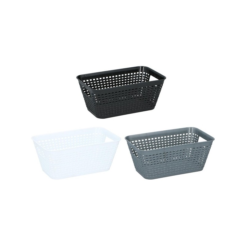 Panier de rangement en plastique 25,5x16x11cm