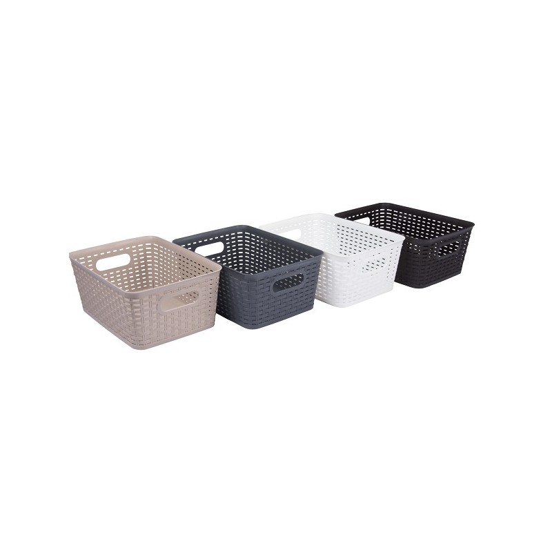 Panier de rangement en plastique 36x26x15cm