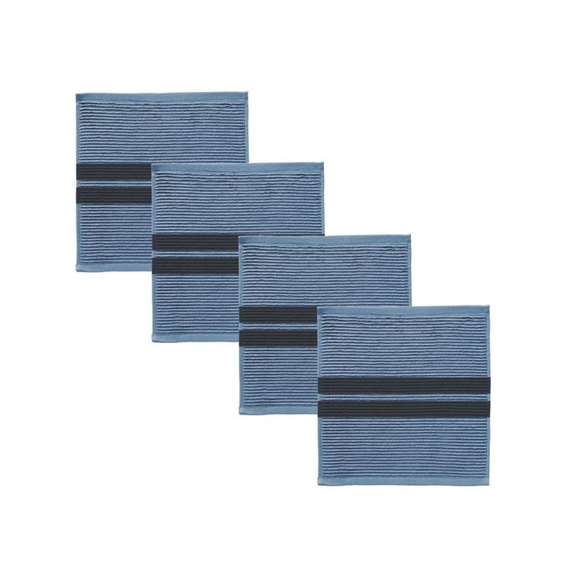 DDDDD torchon Baxter 30x30cm denim par 4 pièces