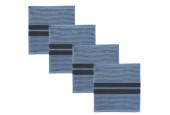 DDDDD torchon Baxter 30x30cm denim par 4 pièces