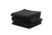 DDDDD vaatdoek Basic zwart 30x30cm per 4 stuks