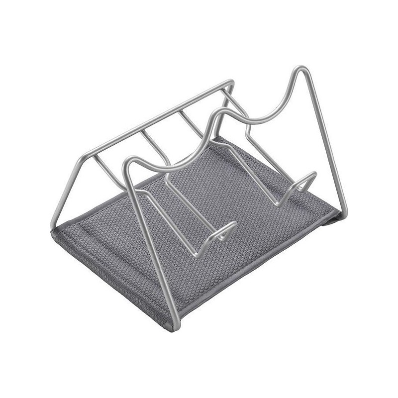 Égouttoir à vaisselle Metaltex Sodatex sodastream pour 2 bouteilles avec tapis en microfibre amovible