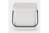 Brabantia Sort & Go poubelle 3L plastique gris clair