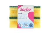 Sorbo Éponge de ponçage dure avec manche 11,5x6,5x4,5 lot de 2 pièces