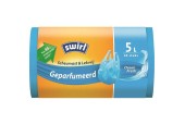 Swirl Pedaalemmerzak geparfumeerd met handvat 5 liter rol a 45 zakken voor 80% uit gerecycled plastic
