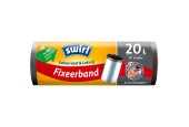 Swirl Pedaalemmerzak met elastische fixeerband 20 liter rol a 10 zakken 480x515mm voor 80% uit gerecycled plastic